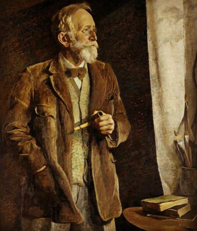 Old Gentleman Smoking a Pipe